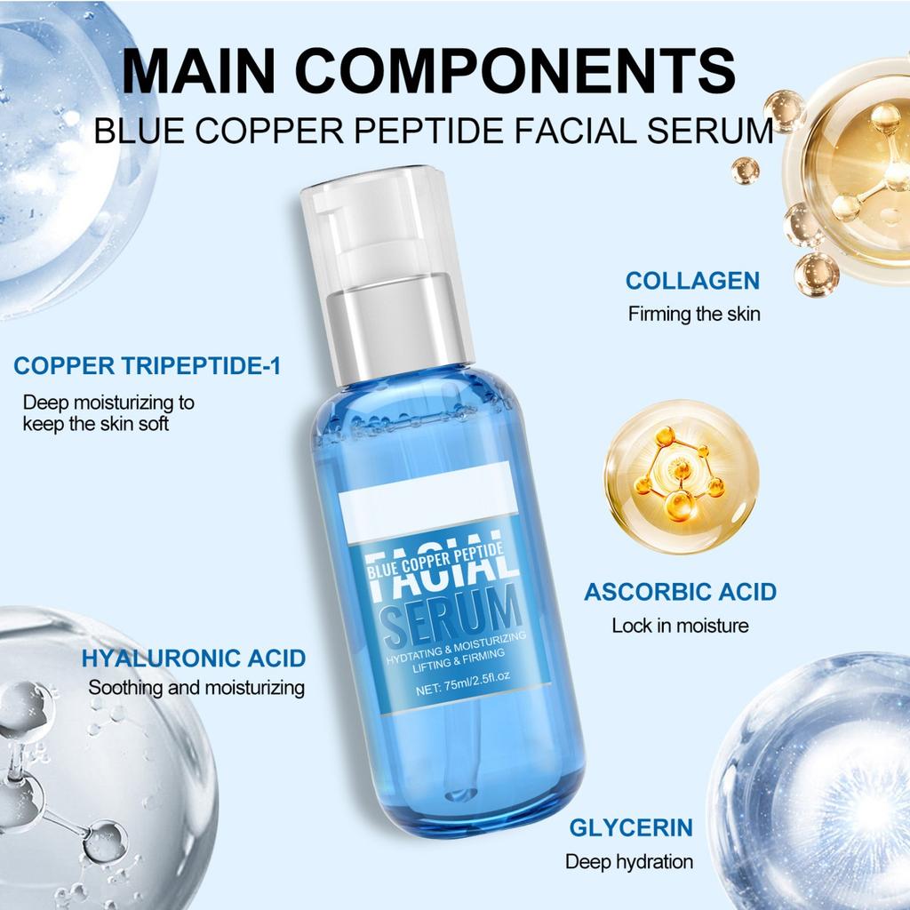 Anti-Falten-Serum für das Gesicht – pflegt die Haut tiefenwirksam, 75 ml