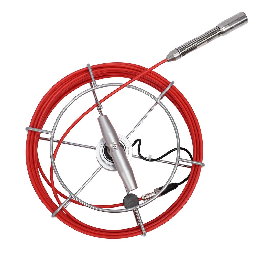 Sewer Inspection Camera 10in LCD Display IP68 23mm Probe Pipe Inspection Endoscope with 6Pcs LED Lights DVR Function