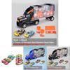 Ultimate Toy Truck Carrier Play Set With 4 Vibrant Mini Cars And Road Signs