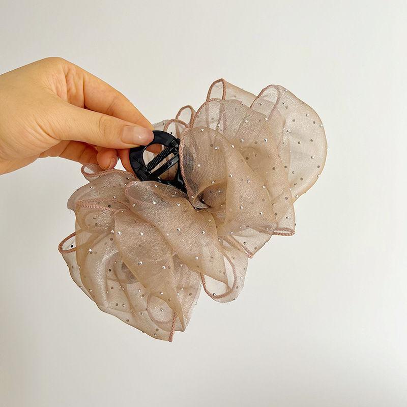 

Облако-пузырьковая сетка, большой зажим с бантом и когтями, женский зажим в виде акулы, заколки, заколка для волос, головной убор 14*20cm