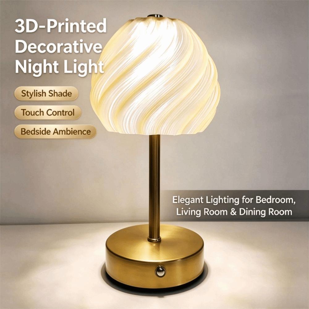 Dimmable Table Lamp Nordic Style Nightstand Light Vintage Touch Control Lamp Bar