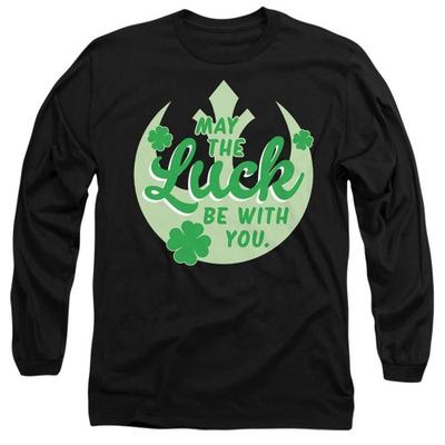 STAR WARS Camiseta Unisex Adulto Sorte Rebelde Sinal Dia de São Patrício