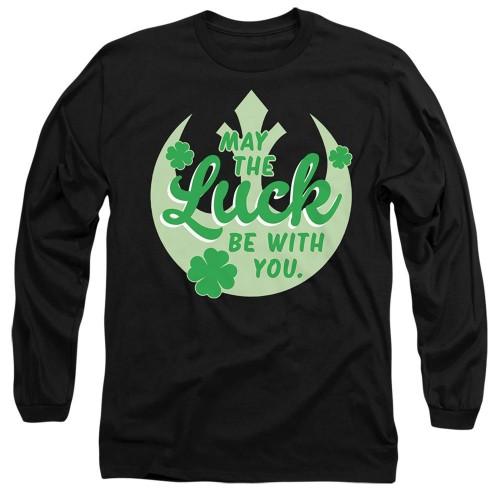 Star Wars Unisex Adult Luck Rebel Sign St Patricks Day T-Shirt