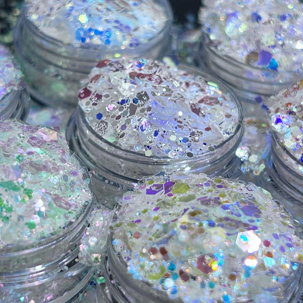 Original Film Flash Nail Art PET Hexagonal Sequins for Makeup, Epoxy Resin, Handmade Crafts, and Flowing Sand Toy Decoration