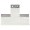 VidaXL Connecteurs de poteau 4 pcs Forme en X Métal galvanisé 91x91 mm