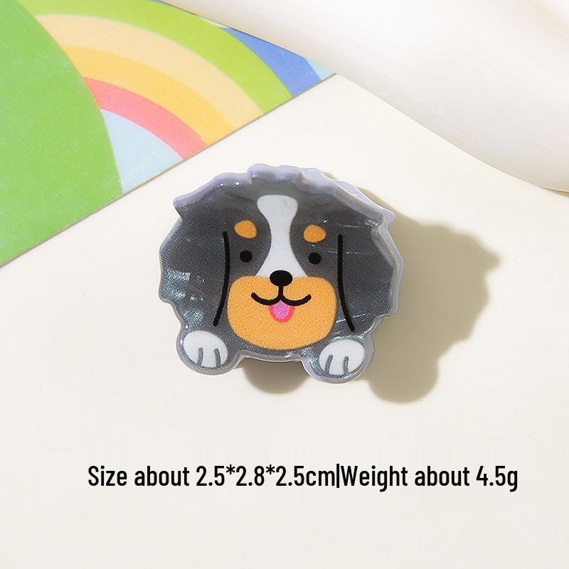 Niedliche Ozeantier Acetat Krallenklemme: Muschel, Delfin, Seestern, Welpen-Design