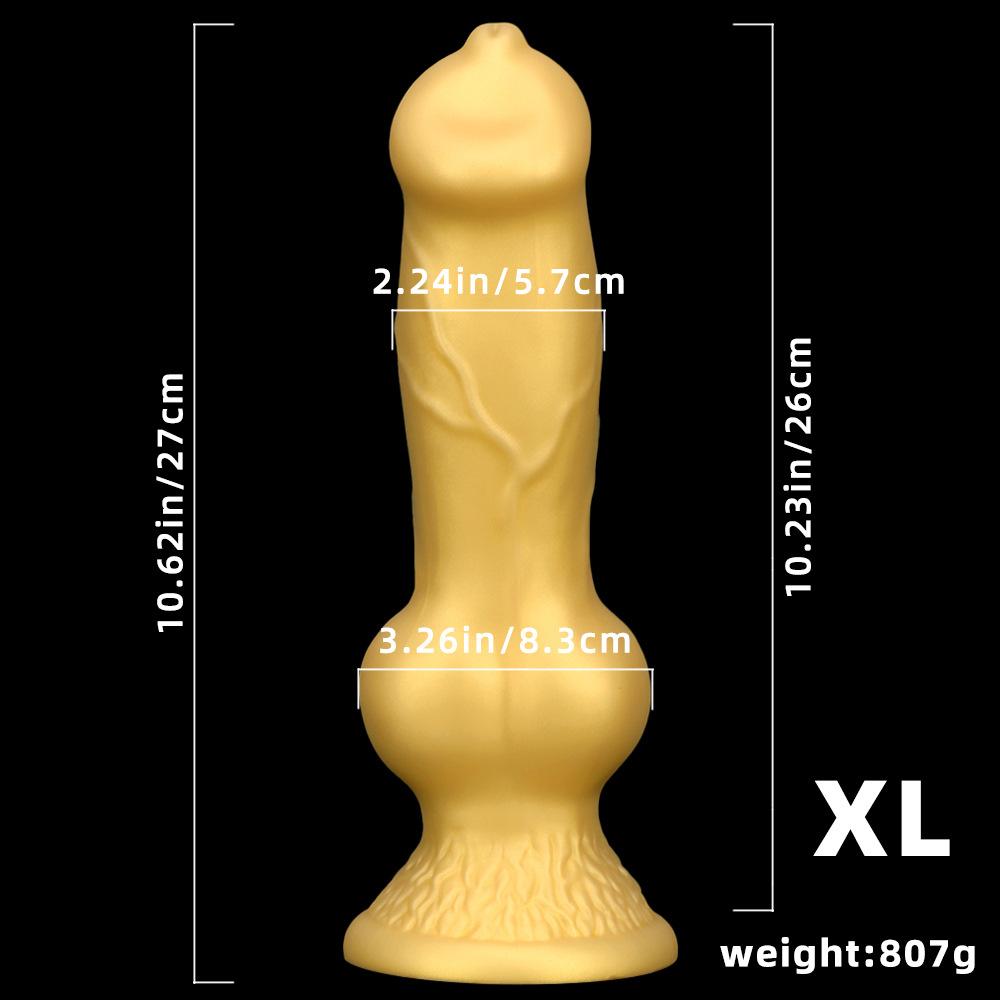 Special-shaped Dog Hanging Liquid Silicone Miniature Miniature Penis Female Masturbation Device Prosthetic Penis Back Large Anal Plug Sex Toys