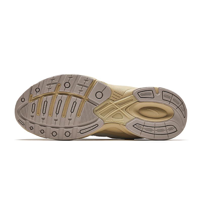 Anta Cushioning Anti-Slip And Wear-Resistant Low-Top Casual Running Shoes Women's White Beige Sneakers