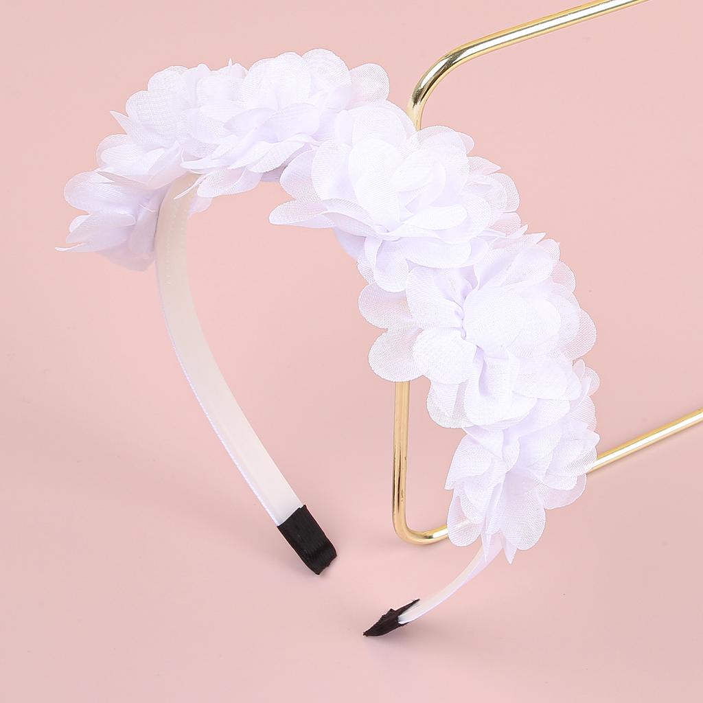 Fashion Chiffon Flower Headbands Plastic Teeth Hairbands Baby Girls Headbands Children Kids Floral Hairband Hair Accessories Set