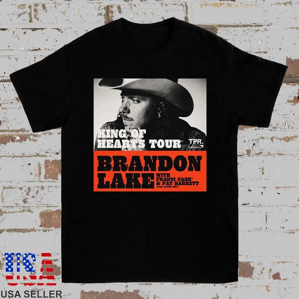 

Brandon Lakes KING OF HEARTS TOUR T-Shirt Full Size S-5XL Unisex T-Shirt XXXL