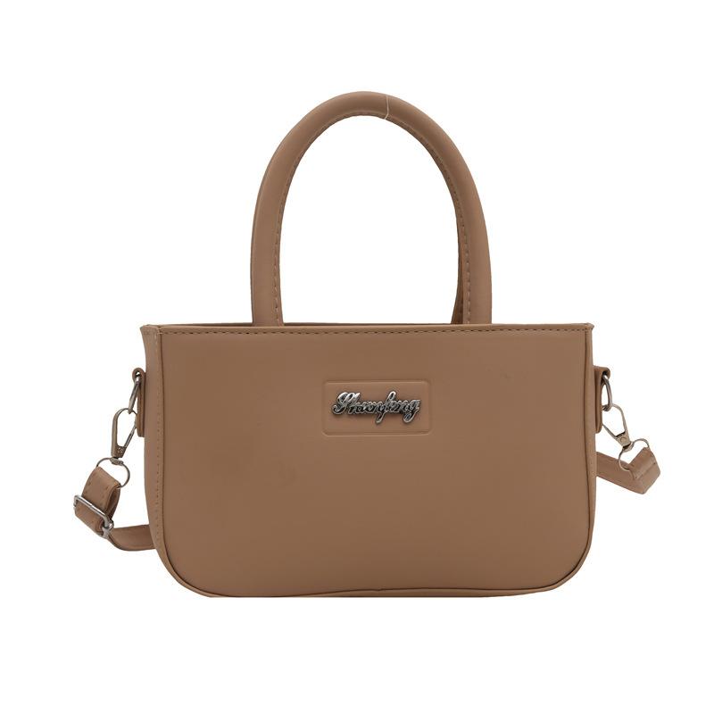 New Women's Bag Fashionable Korean Version Simple Solid Color Shoulder Bag Fashionable Casual Crossbody Bag Temperament