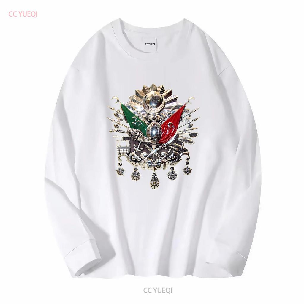 NOUVEAU T-shirt LIMITED Blason de l'Empire Ottoman vintage Lavé homme vêtements de designer mode Doux Légèrement Extensible Élégant