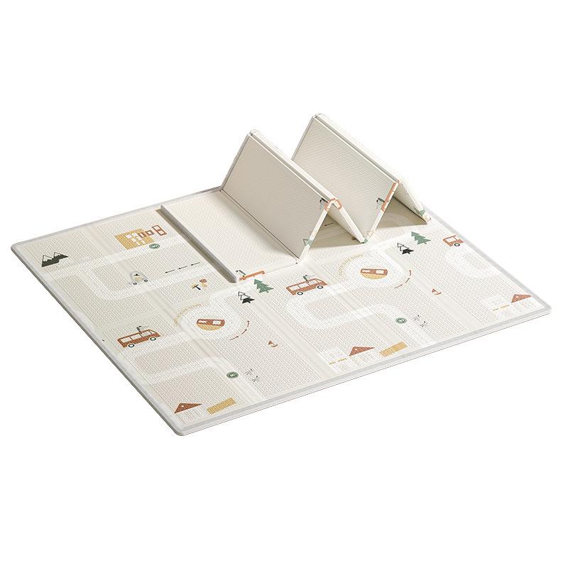 BABYGO Foldable Infant Crawling Mat - Thick XPE Foam Baby Play Mat for Home