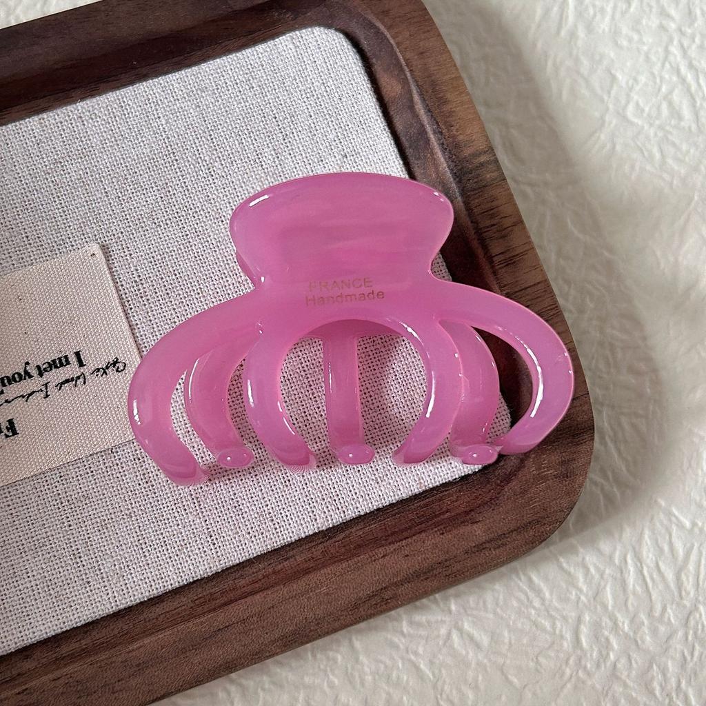 Koreanische Mode Haarklammer   ins Kürbis Mittel Acetat Greifer Einfacher Französischer Stil Halb Hochgesteckt Haar Hai Greifer Haaraccessoire