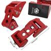 Car Accessories Aluminum Engine Hood Latch Catch Lock Kit For Jeep Wrangler JK JKU JL JLU Gladiator JT 2007-2023 Black/Red