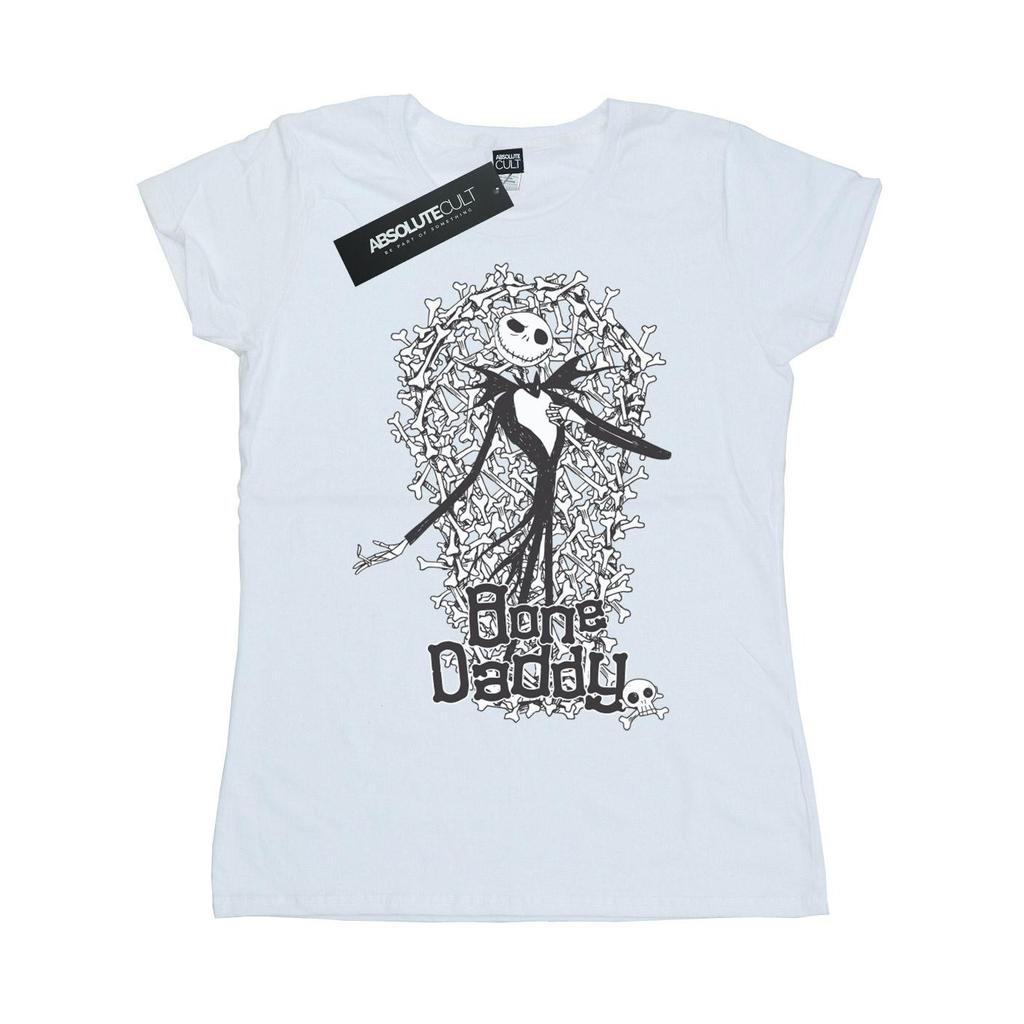 Disney Womens/Ladies Nightmare Before Christmas Bone Daddy Cotton T-Shirt