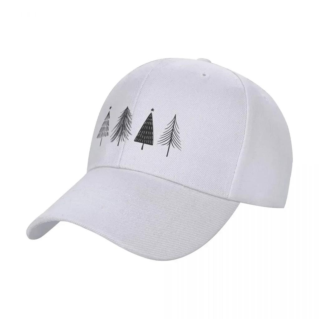 Cute Christmas Tree Pine Navidad Postcard Card Mugs Snow Baseball Cap Designer Hat Designer Cap For Girls Unisex's