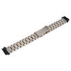 Watch Band Replacement Stainless Steel Dual Buckle 24mm for Garmin Fenix 7S 6S 5S Silver