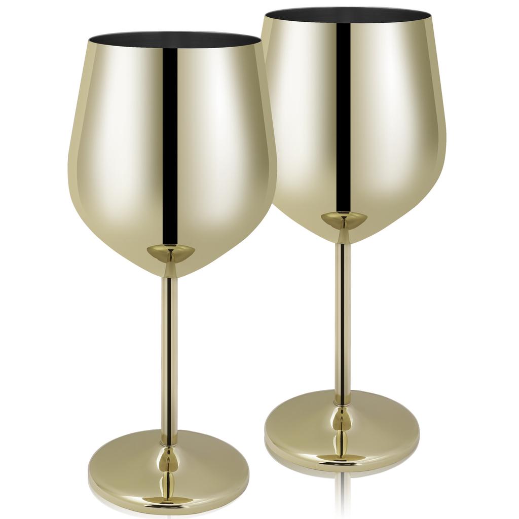 Wine Glass Highball Bar Stainless Steel Fashion Creative Sanding Process Durable Champagne Glass