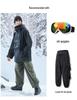 Unisex Windproof Waterproof Ski Suit – Warm, Loose-Fit, Plus Size Skiwear for Couples