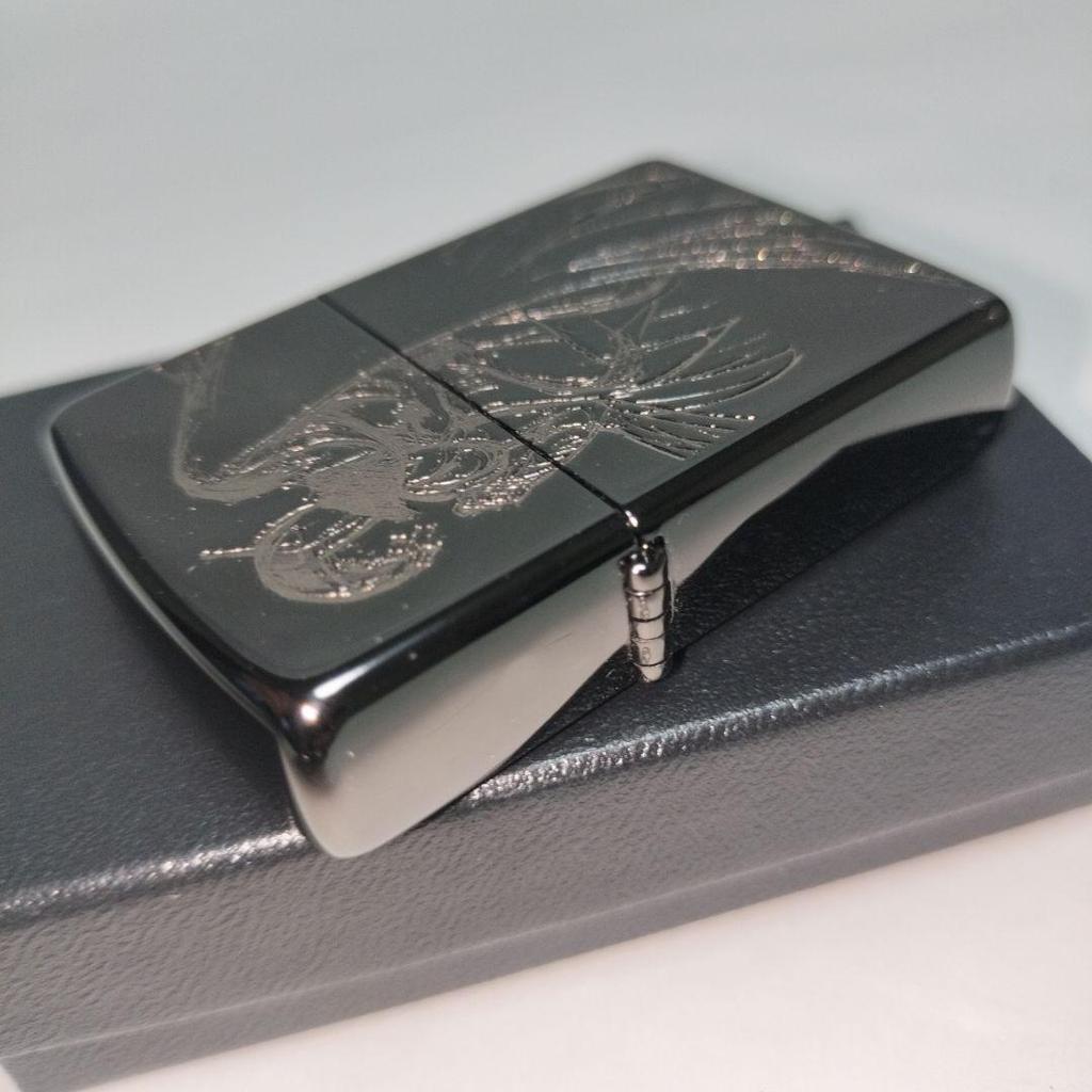 [USED] Zippo Oil Lighter Gatchaman Yoshitaka Amano Black