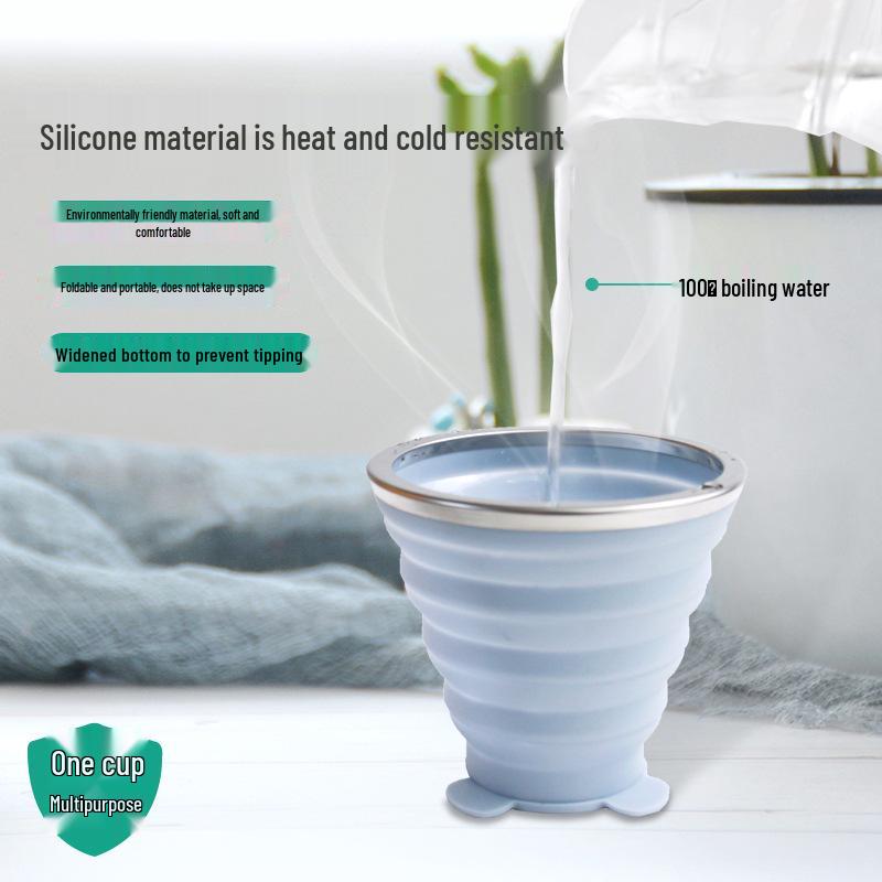 Collapsible Silicone Travel Cup for Outdoor Camping