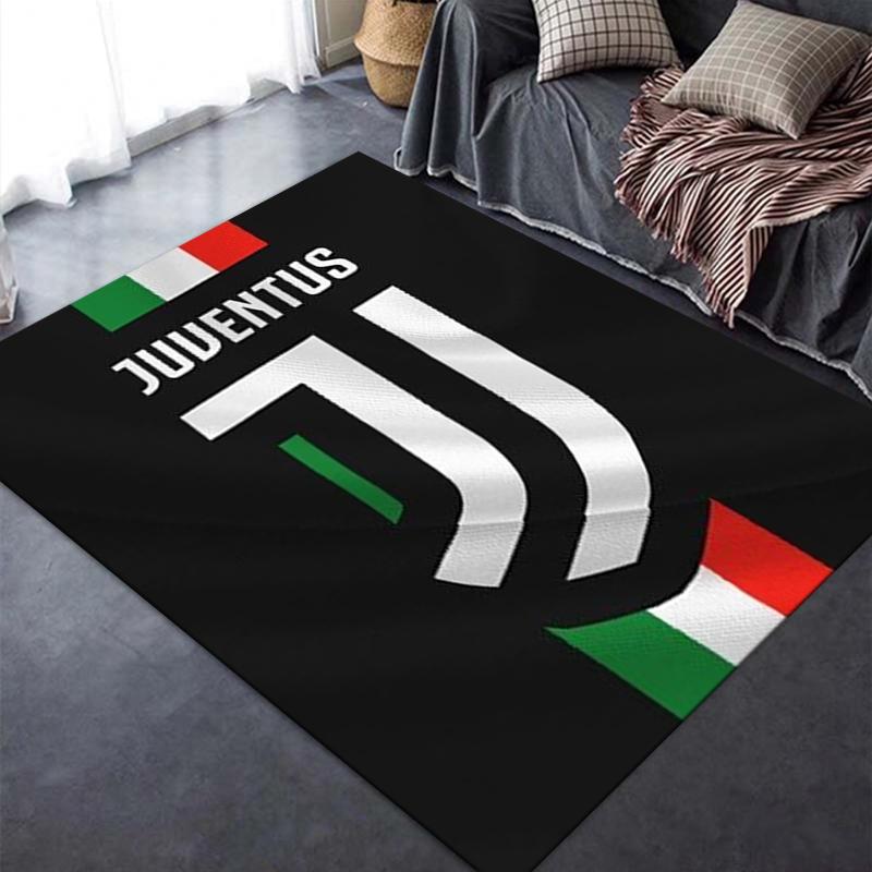 2026 NUOVO Tappeto Juventus FC per Soggiorno Camera da Letto Casa Decorazione Divano, Tappetino Antiscivolo per Giochi Bambini