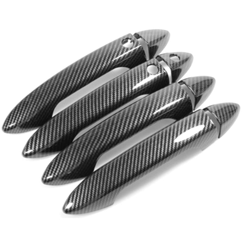 

Обновление для Honda Accord 9th 2013 2014 2015 2016 2017 Автомобильная дверная ручка крышка автозащелка Кепки наклейки блеск Carbon Smart