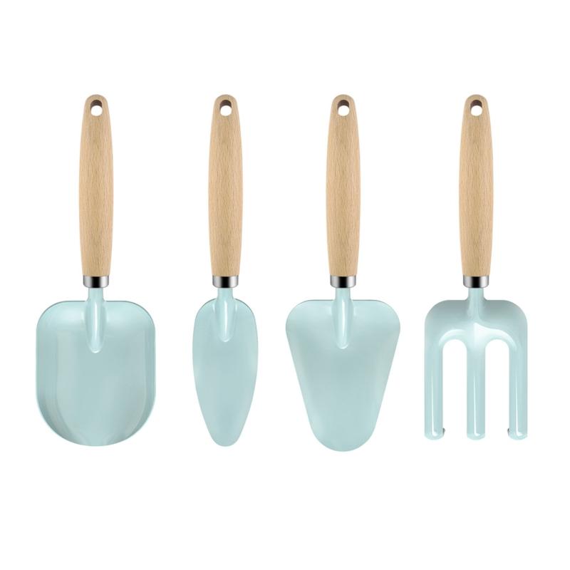 Kids Garden Tools Set Children Gardening Trowel Shovel Rake Yard Digging Beach Safe Toys Lovely Hand Metal Real Garden