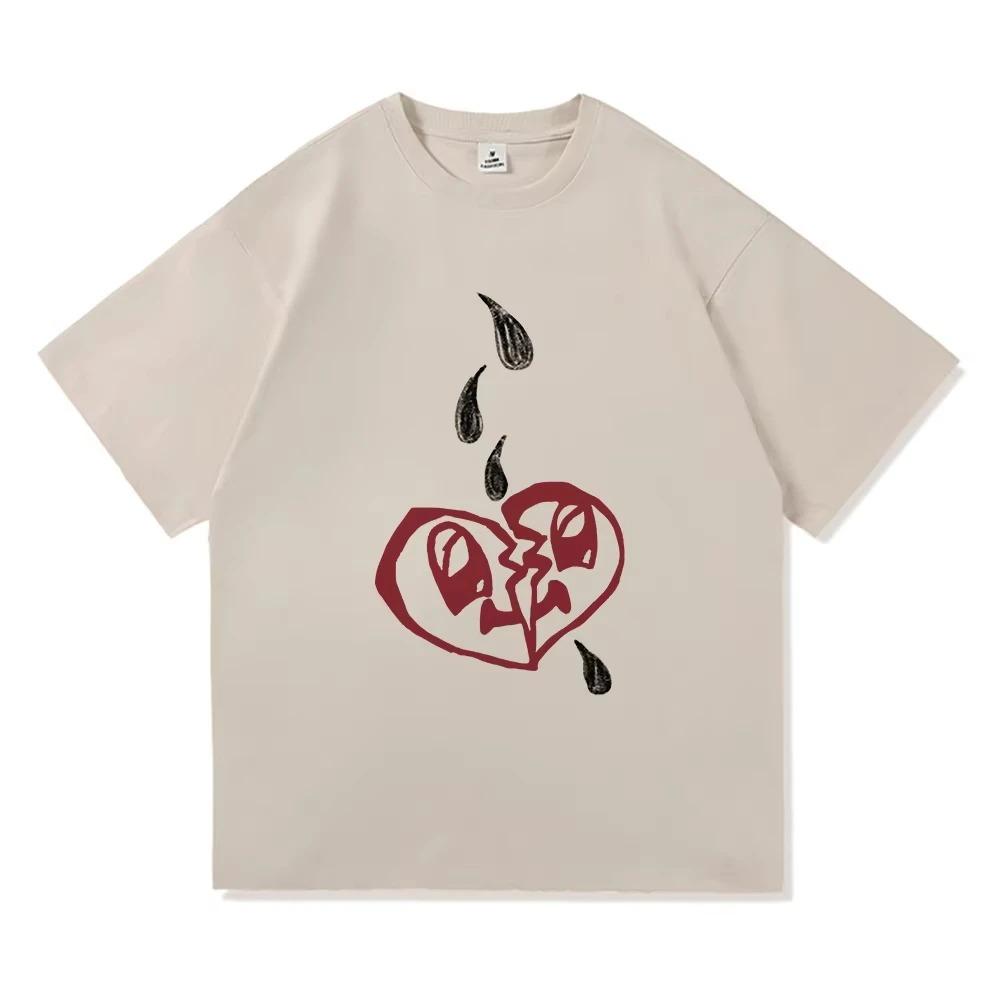 Damiano David Vtipná Malá Obavy Tričko Příští Léto 2025 Pánské Dámské Oblečení Harajuku Oblečení Vysoce Kvalitní Topy Bavlněná Trička