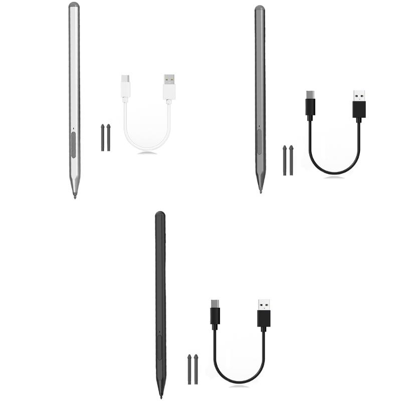 Magnetic Styluses Pen Compatible for Go/Laptop/Book Featuring 1024Pressure Levels Replaceable Nibs