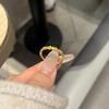 Unique Design Fashion Sense Simple Stacking Style Rings Geometric Diamond Inlay Rings for Women Fine Jewelry