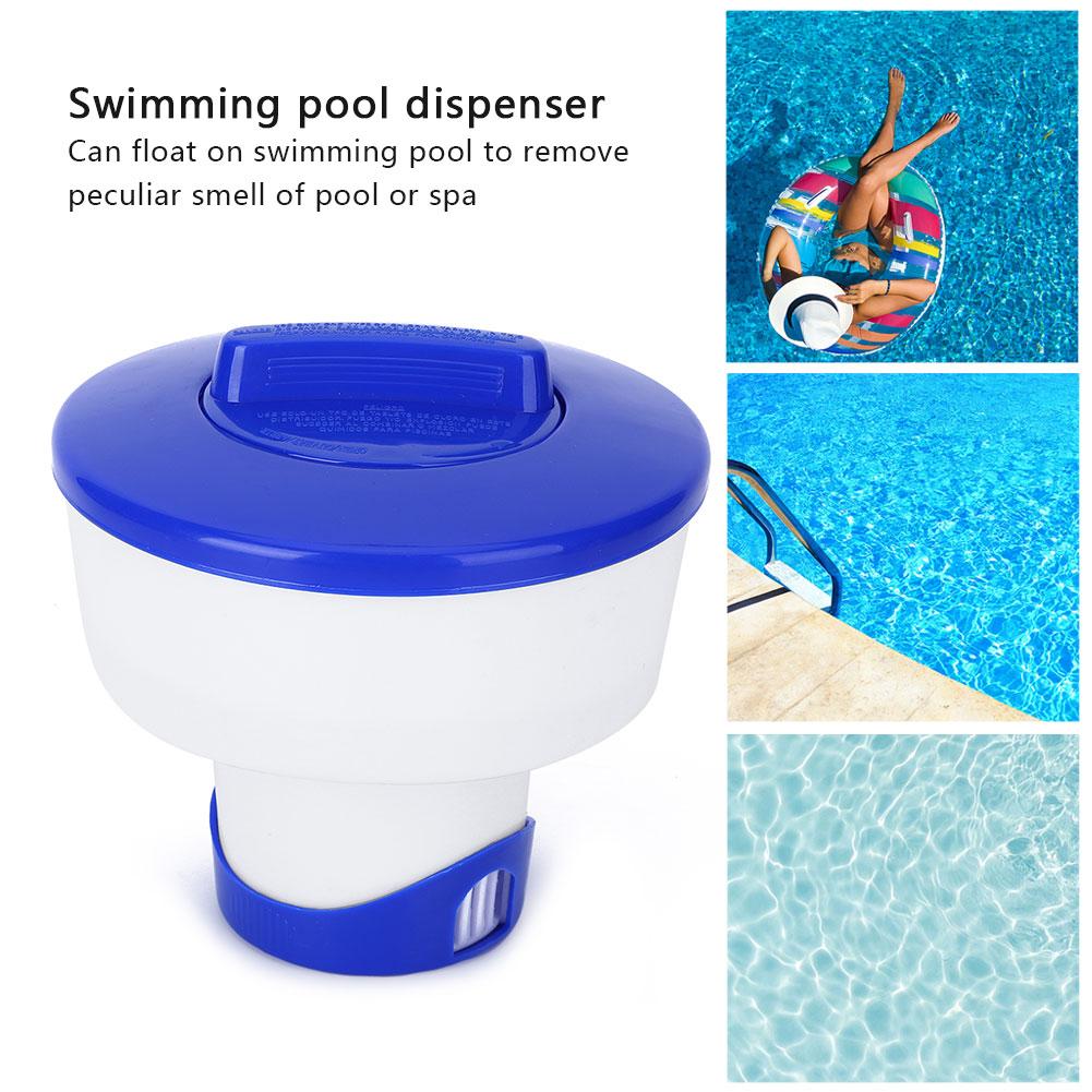 PVC Strong Structure 8 Inch Folding Swimming Pool Chemical Floating Automatic Cleaning Dispenser Spa Accessory