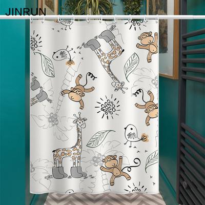 Bathroom Thickened Waterproof Curtain Mildew Proof Shower Curtain Shower Partition Curtain Shower Curtain Bathroom Curtain Free Perforation