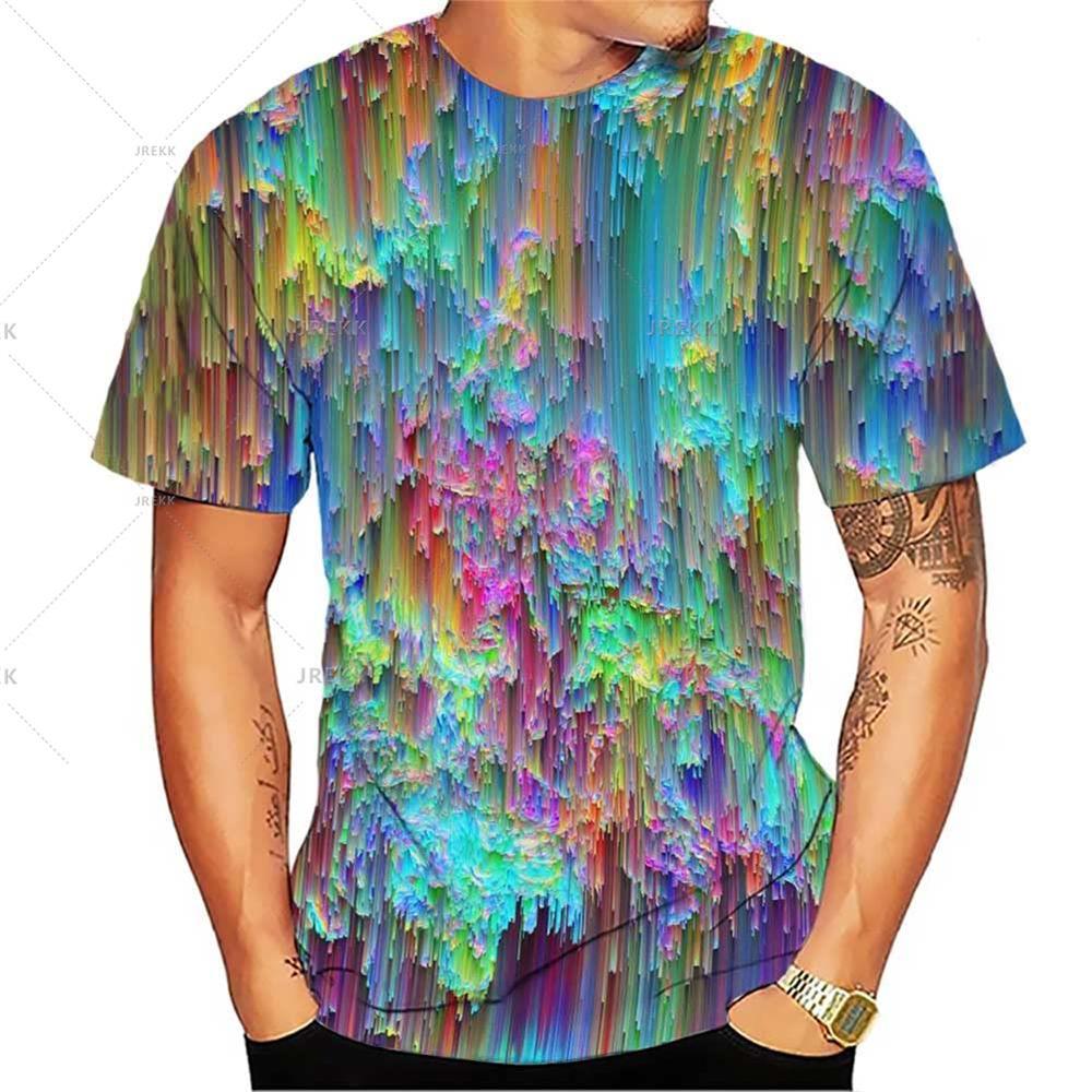 Summer Mens 3D Grim Reaper Skull Graphic Printed Design Funny T Shirts for Men Oversized T-Shirt Space Travel Short Sleeve Tee