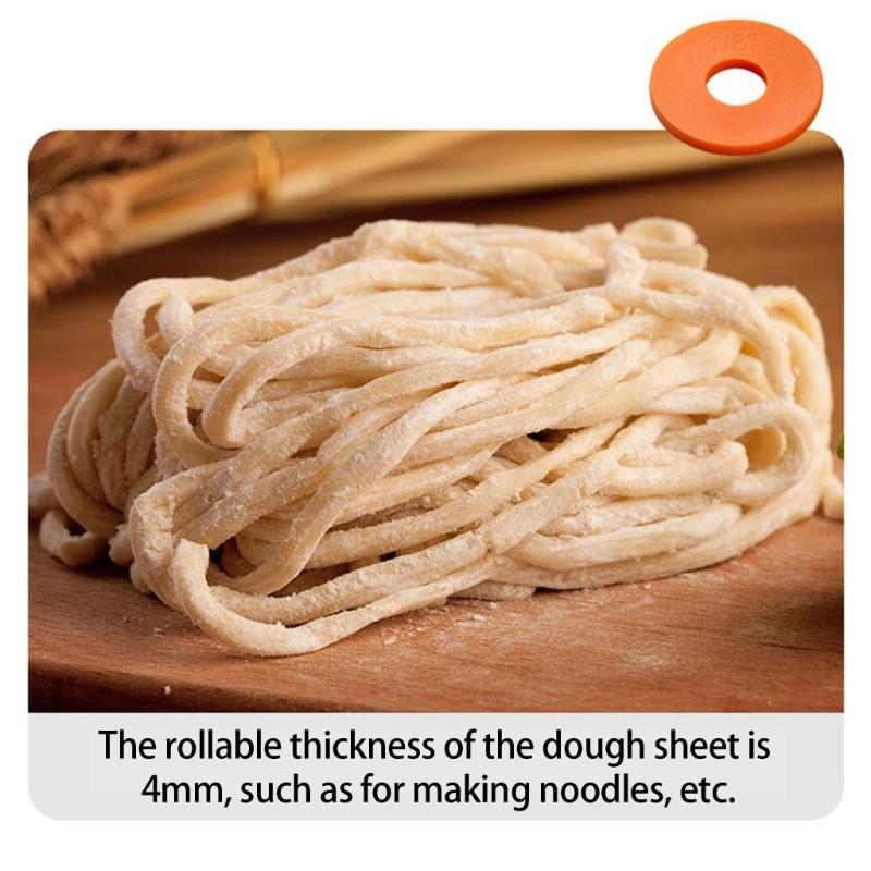 Nonstick Stainless Steel Rolling Pin For Healthy Cooking Baking Adjustable Thickness Dough Roller Rustproof Pastry Tool