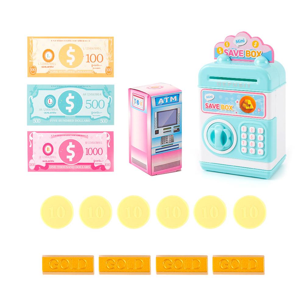 Realistický mini bankomat Prasátko Úsporná krabička na mince Model na hotovost Děti předstírají hračku