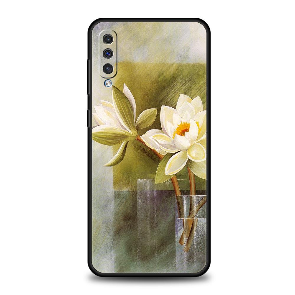 Art Lnk Wash Painting Flower Case For Samsung A56 A36 A26 A54 A52 A24 A14 A50 A72 A70 A06 A12 A22 A34 A42 A32 A04s A16 5G Cover