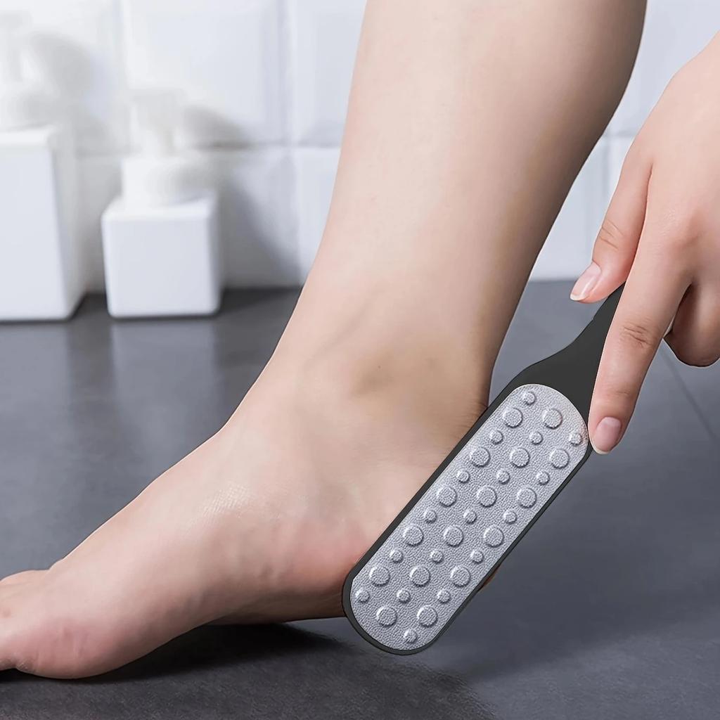 Doppelseitige Fußfeile Professionelle Raspel Fersenreibe Entferner für harte, abgestorbene Haut Hornhautentferner Pediküre-Feile Fußreibe