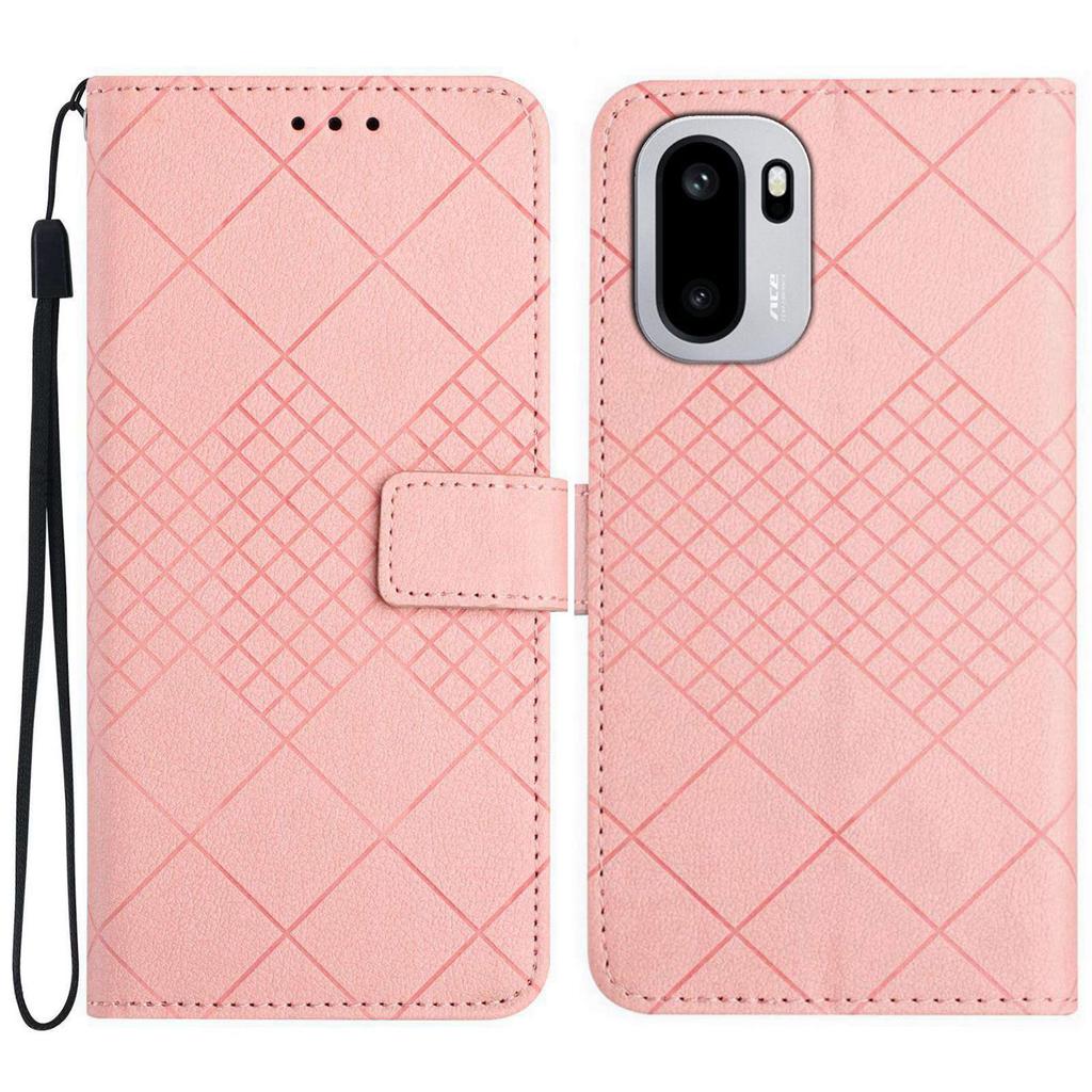 For OnePlus 15R 5G Case Wallet Imprint PU Leather Flip Folio Phone Cover