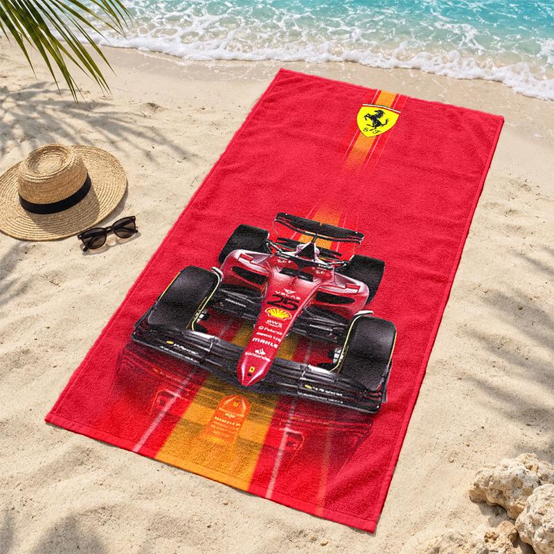 Ferrari Microfiber Beach Towel Quick Dry Sand Free Lightweight Beach Towels for Travel Swimming Camping