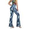 Fashion Floral Leggings High Waist Printed Flared Trousers For Women Highly Stretchable Fitness Tights Yoga Pants Dance Pants
