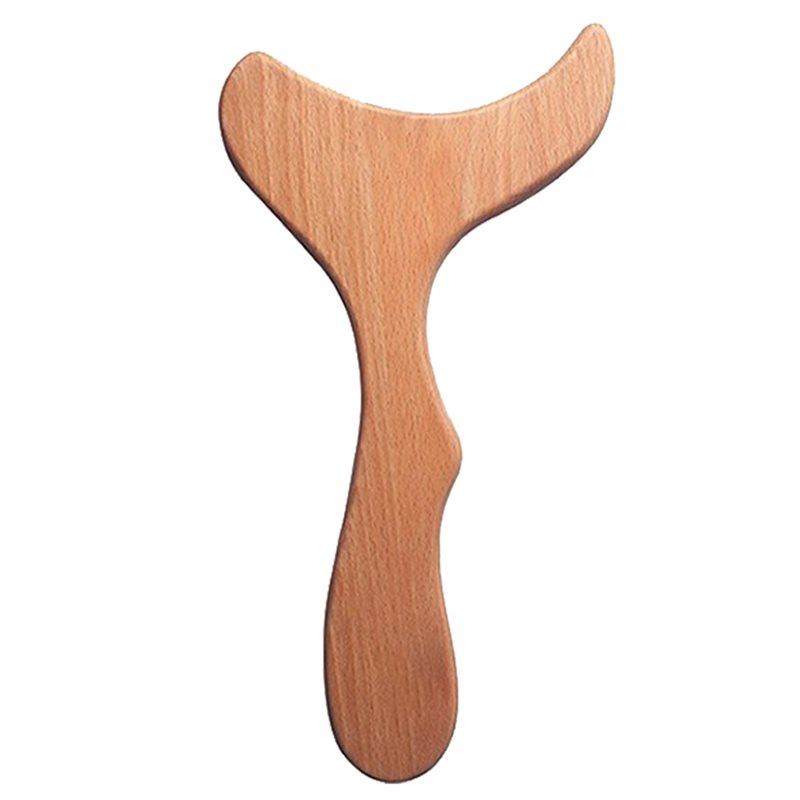 ABBP-Wooden Gua Sha Wood Massage Tools,Wooden Lymphatic Drainage Massager, Body Sculpting Tool Paddle,Body Contouring