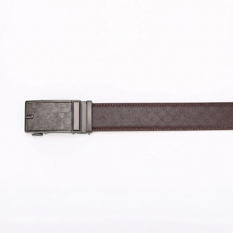 Men'S Automatic Buckle Cowhide Belt Men'S High-End High-End Versatile Belt Youth Belt