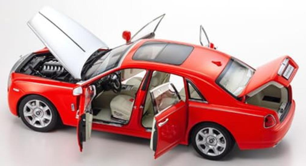 Kyosho Original Ghost Finished Product 1/18 Rolls-Royce Red/Silver
