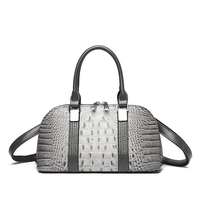 

Новая роскошная лакированная кожаная сумка с тиснением под крокодила через плечо - горячая распродажа, элегантная дизайнерская женская сумка-тоут