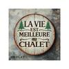 Vintage Metal Wall Art La Vie Est Meilleure Chalet Sign Decor