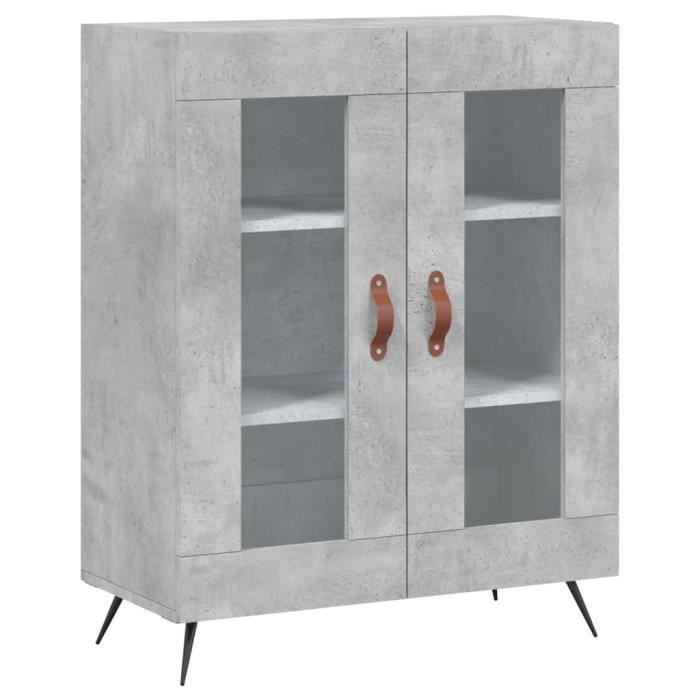 VidaXL Buffet Concrete Grey 69.5x34x90 Cm Engineered Wood 827760