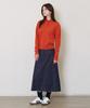 JUN BY JUN K 5-Button Placket Knit Top_Orange