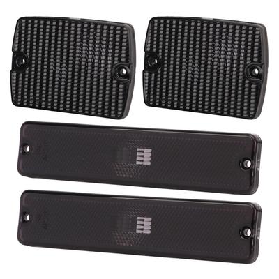 4 ADET Yan Sinyal Lambası ve Sinyal Lambası Muhafazası 56001378 Jeep Wrangler YJ için Yedek